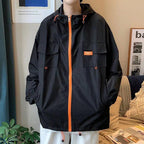 Chaqueta con capucha ligera de protección solar para hombre, ideal para el verano.