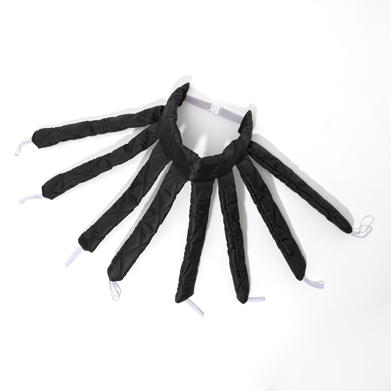 Diadema perezosa con rizador de pelo tipo pulpo y diadema sin calor.