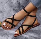 Sandalias planas estilo romano