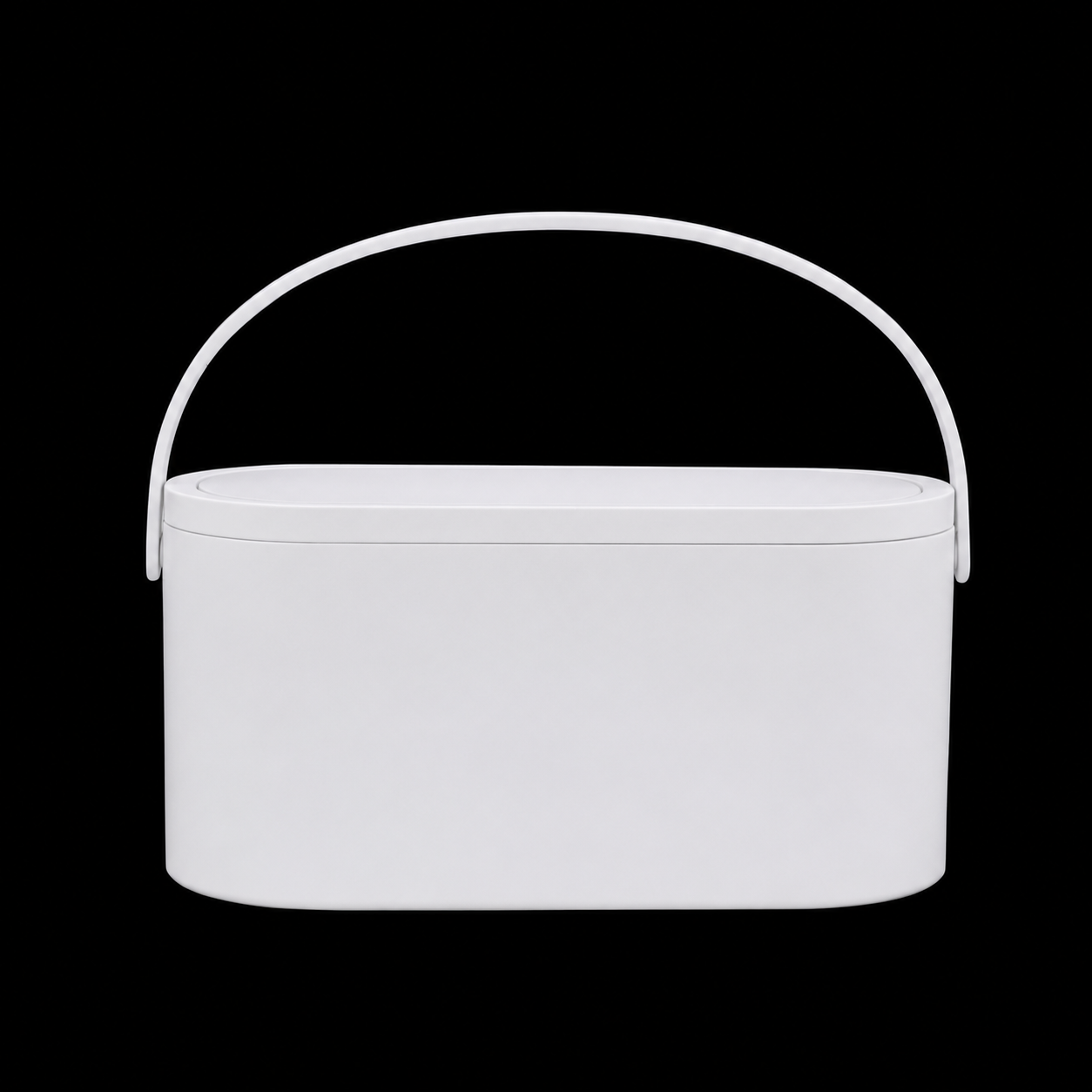 Espejo de maquillaje LED portátil con almacenamiento