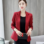 Traje de chaqueta de negocios ajustado para mujer