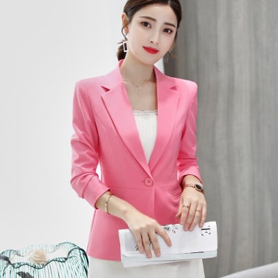 Traje de chaqueta de negocios ajustado para mujer