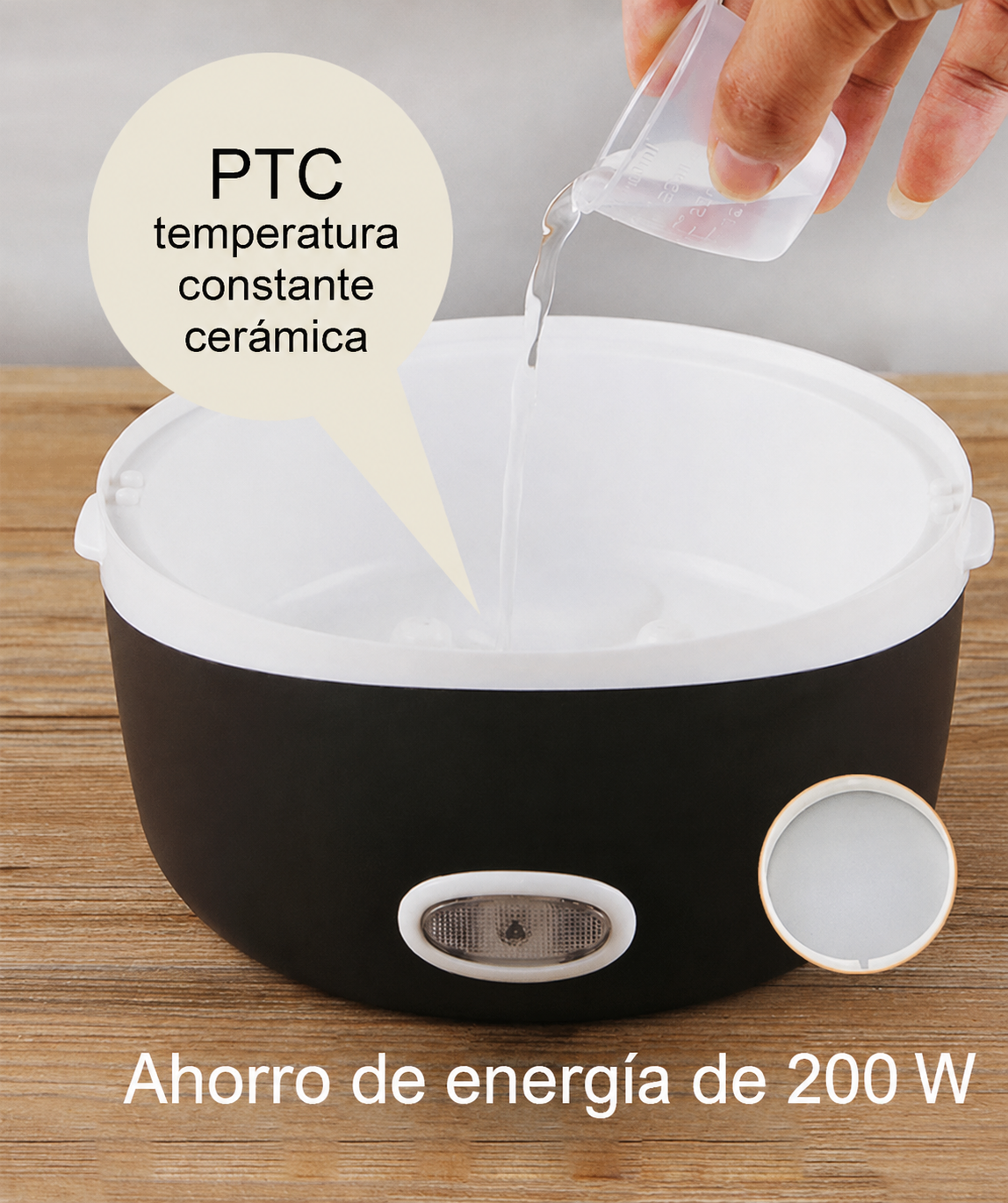 Fiambrera eléctrica multifunción y mini arrocera