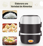 Fiambrera eléctrica multifunción y mini arrocera