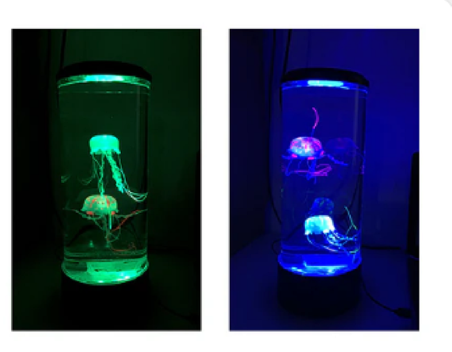 Lámpara de noche LED con forma de medusa grande